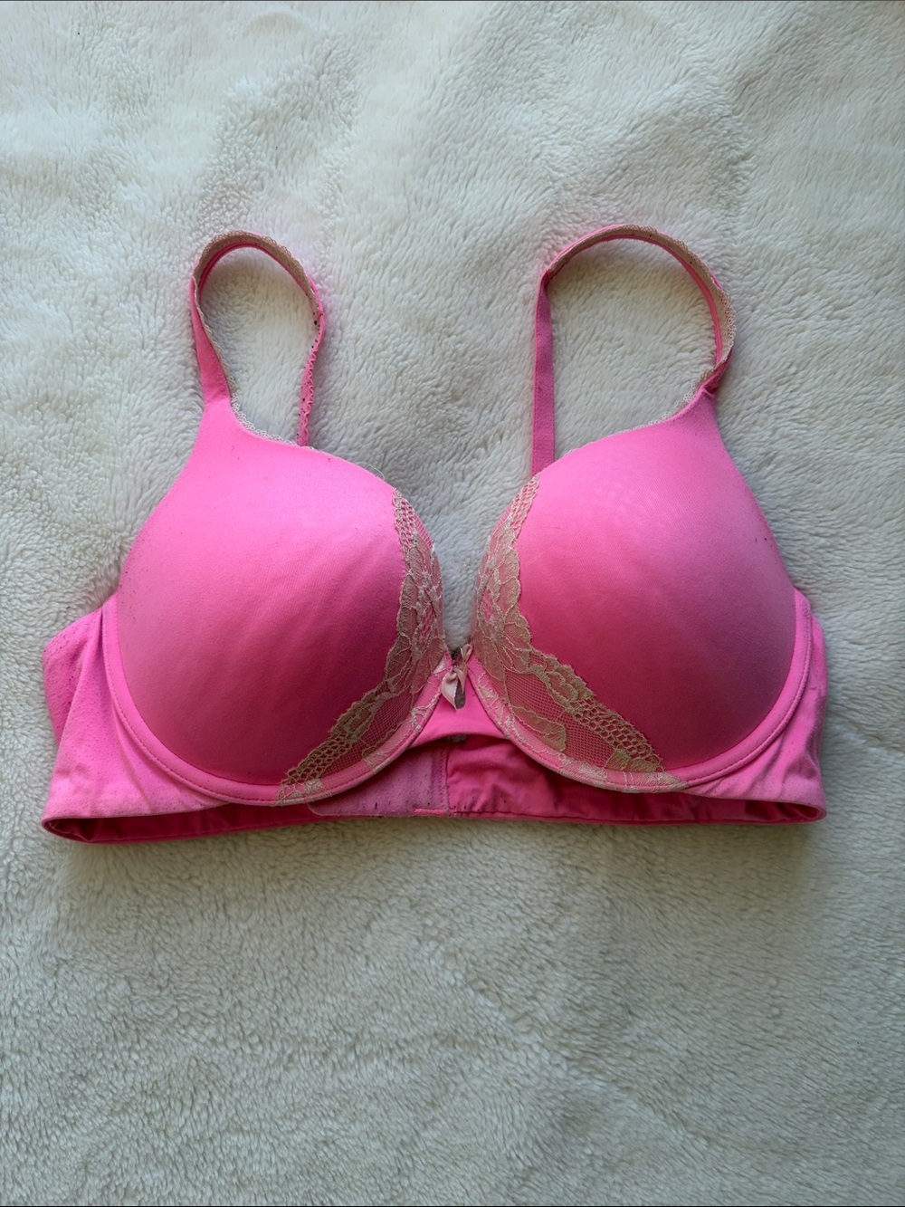 Victoria's Secret Pink Lace-Accent T-Shirt Bra
